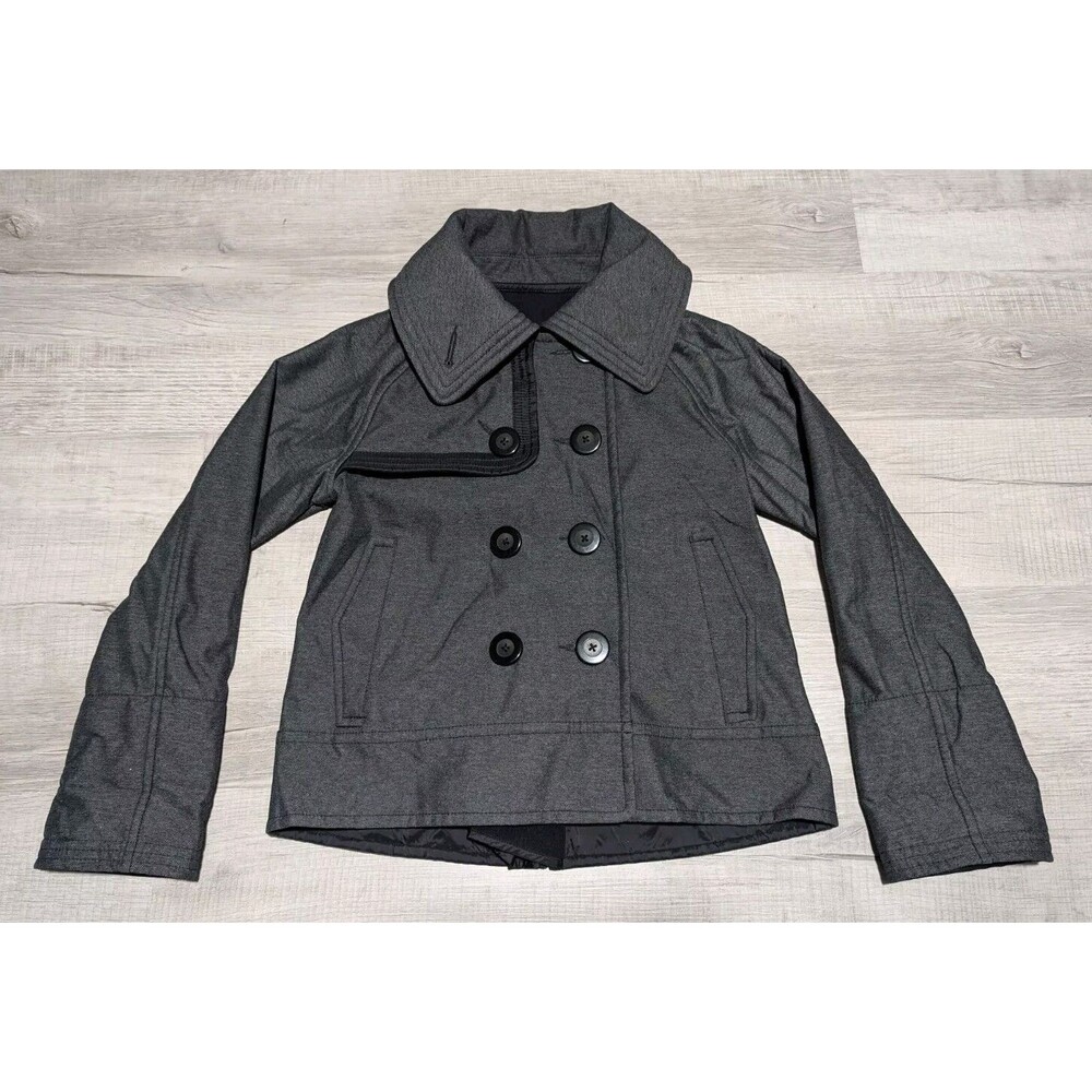 Lululemon Peacoat Jacket Coco Softshell Gray and Black Women's Size 6